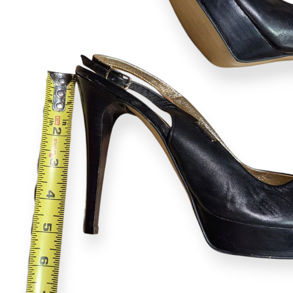 GF Ferre Black Women’s Slip On Stiletto Shoes 40 With Platform - Picture 3 of 7